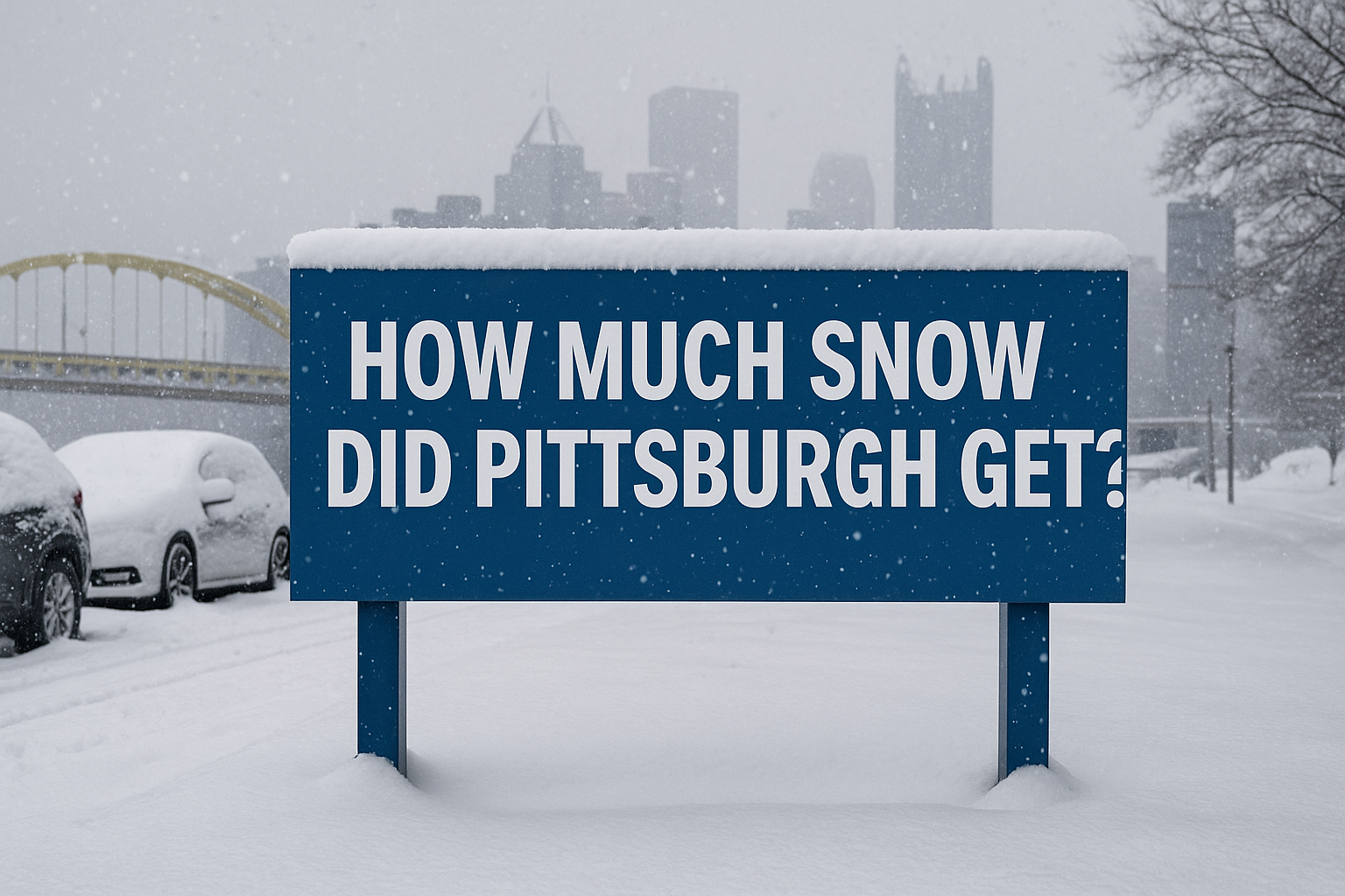 how much snow did pittsburgh get