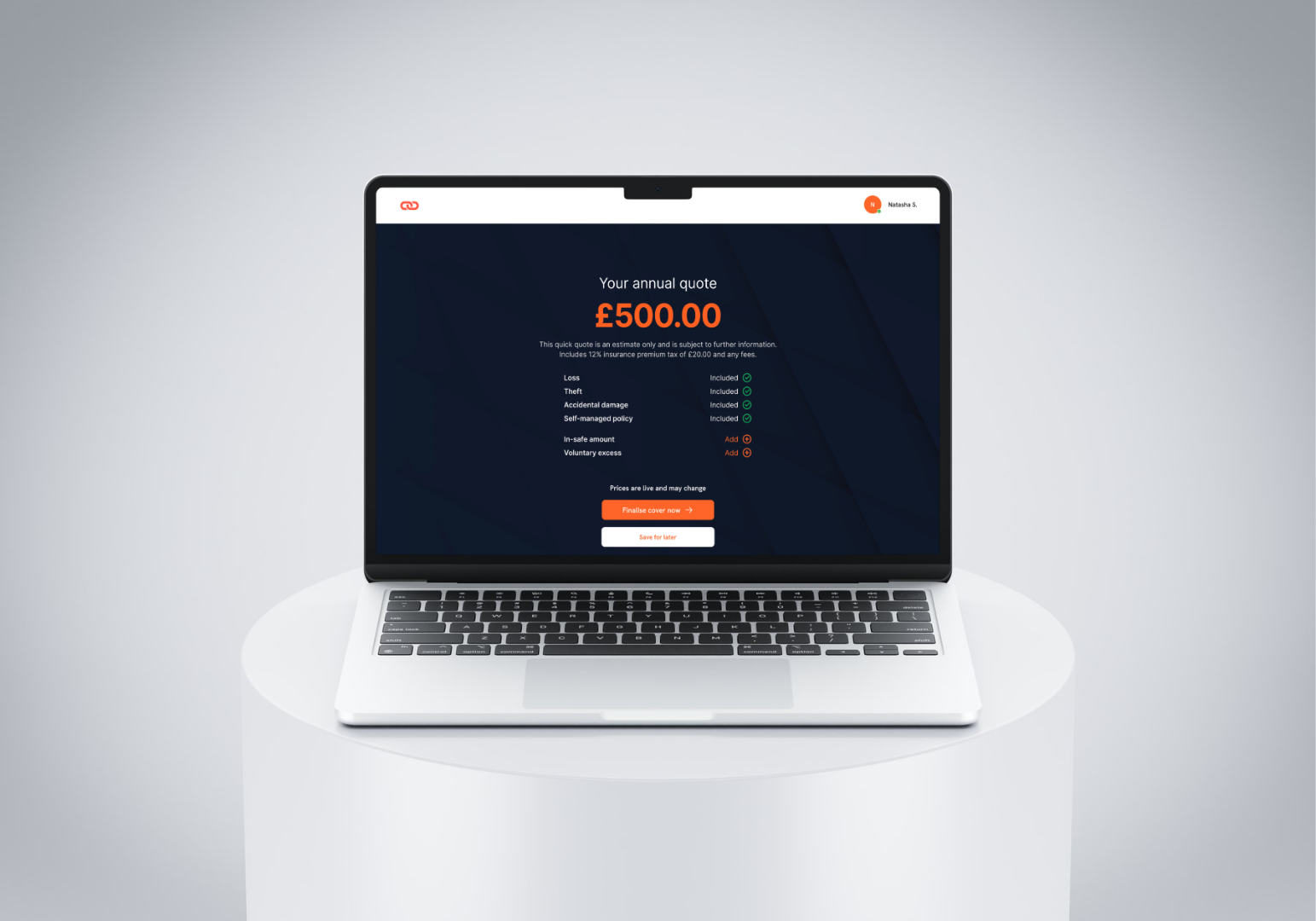 A digital quote and bind system for brokers