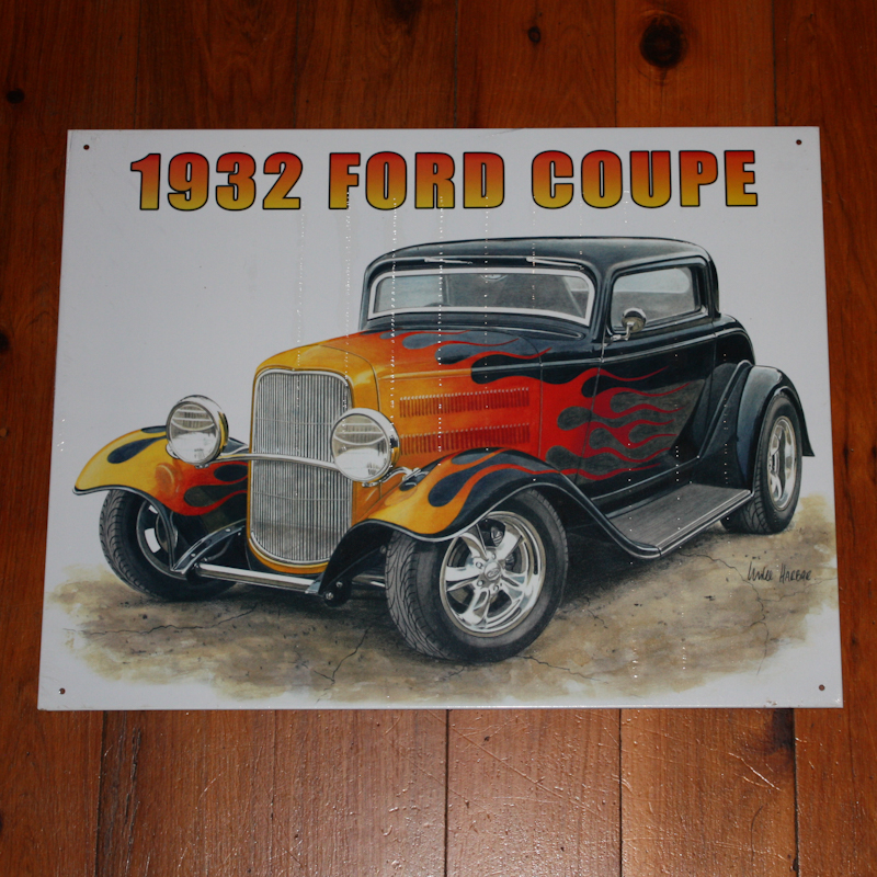 Ford Coupe 1932 Tin Sign