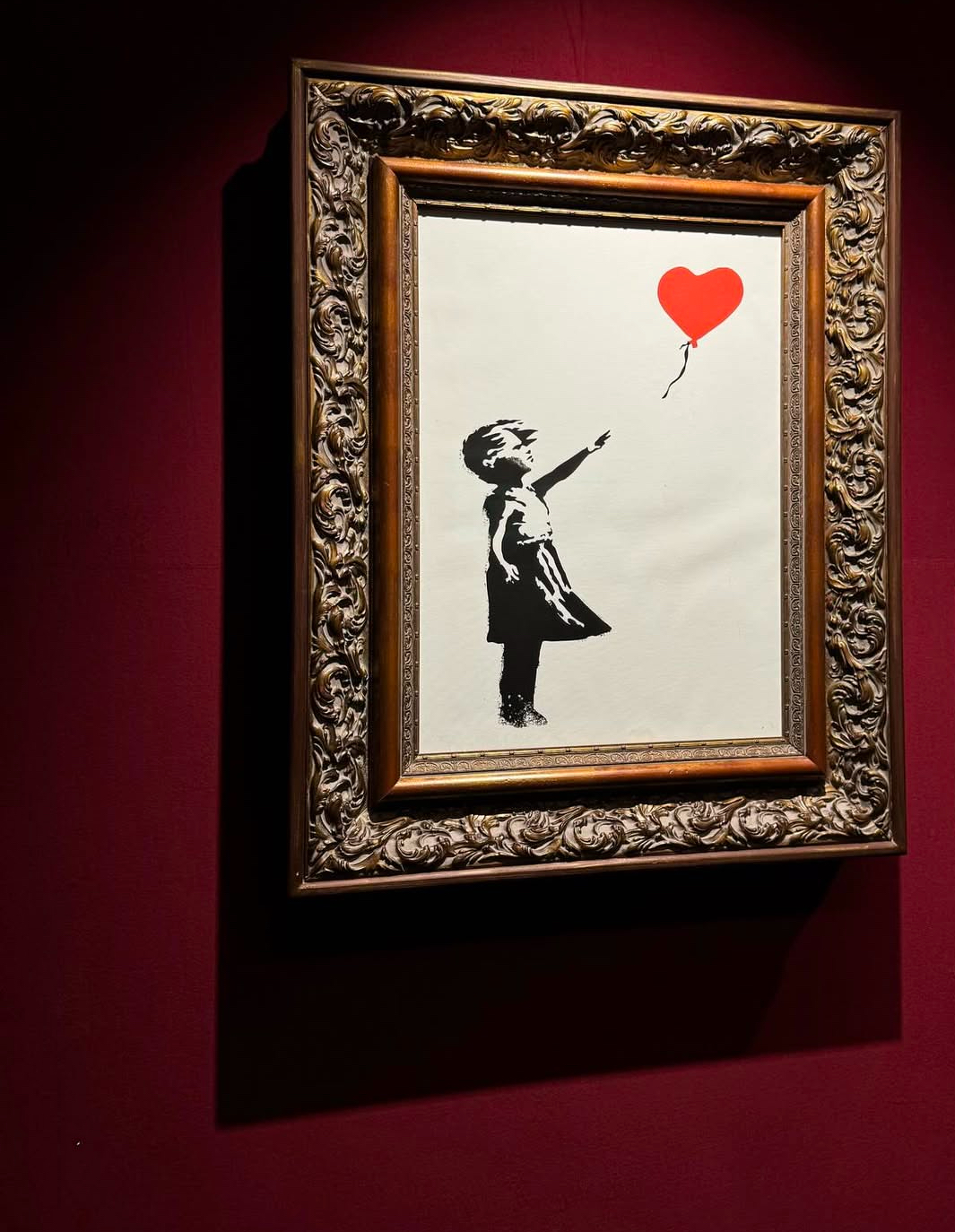 Banksy Girl with the Ballon in frame insurance
