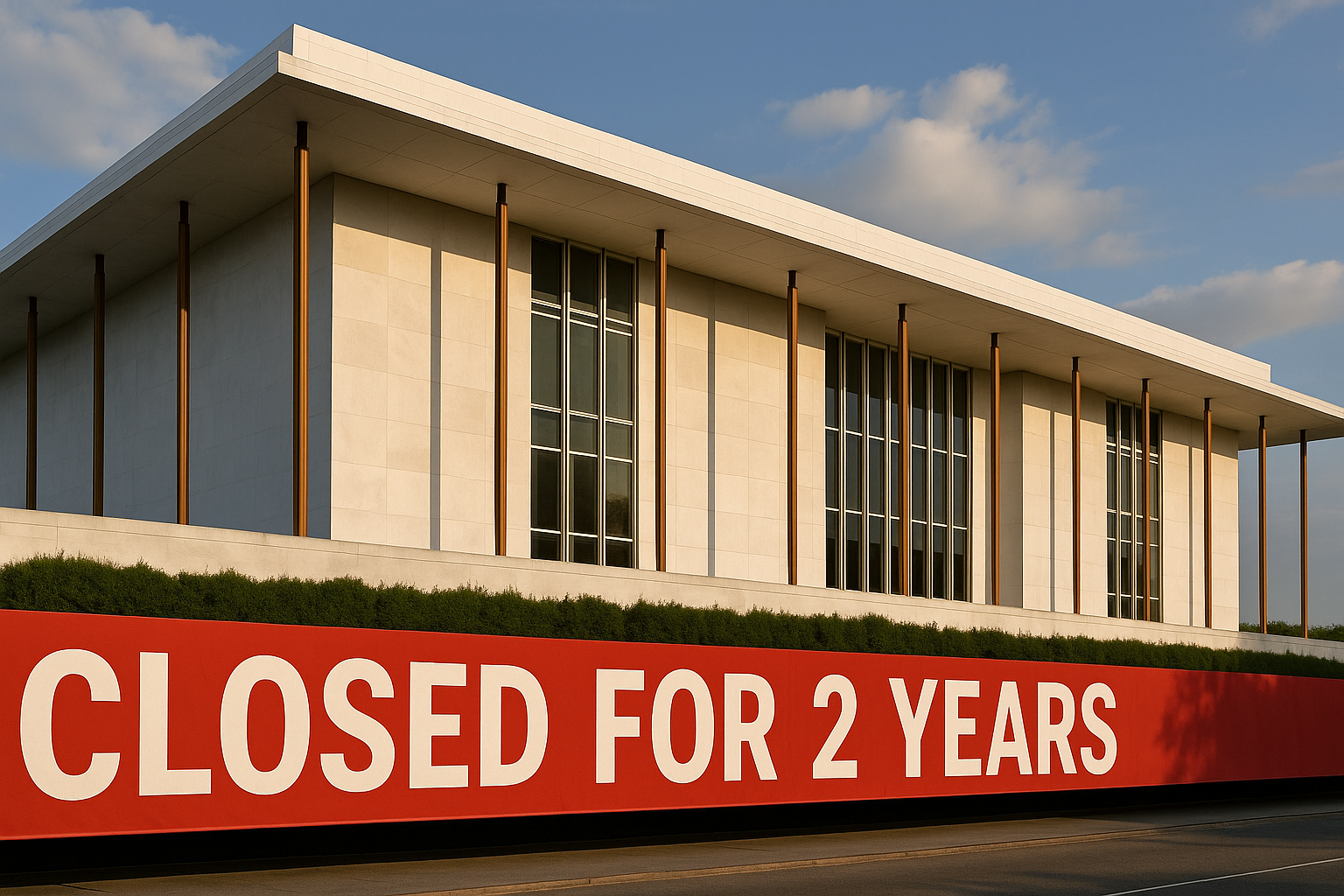 kennedy center to close for 2 years