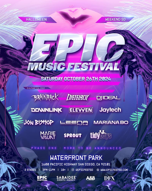Epic Music Festival flyer
