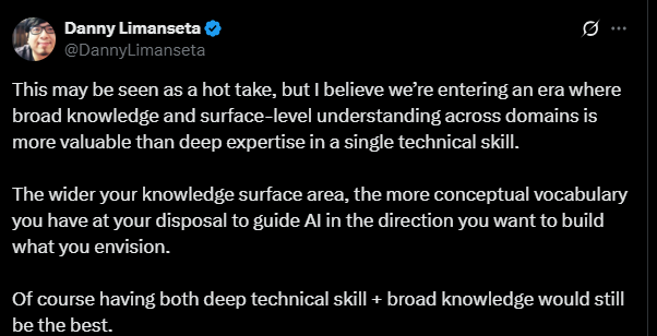 Broad Knowledge Is Now a Competitive Advantage