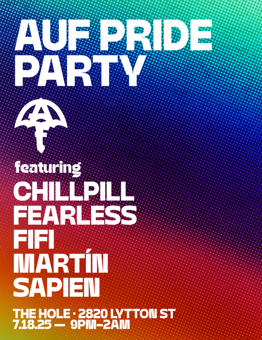 Flyer for AUF Pride 2025