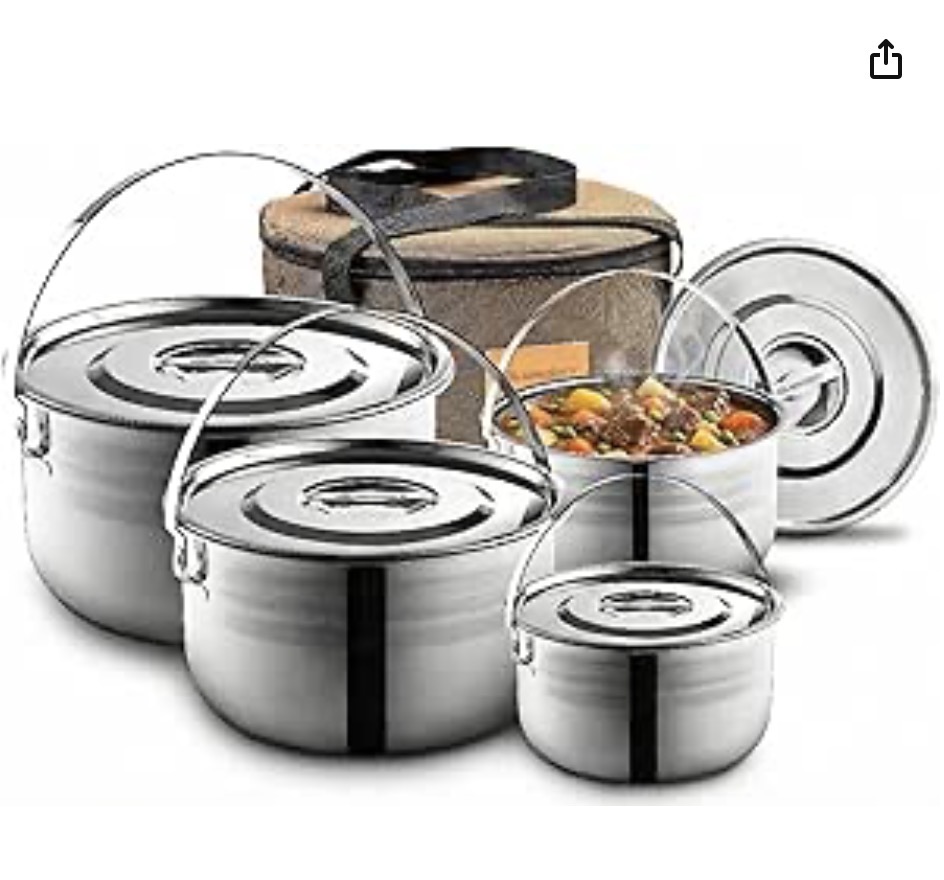Camping Cookware Pot and Pan Set