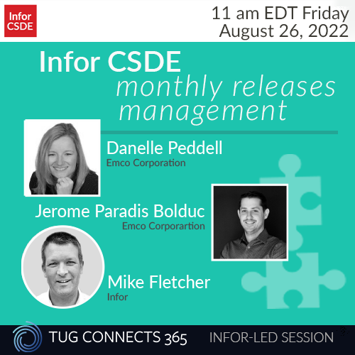 Infor CSDE: Managing Monthly Releases and Your PMO