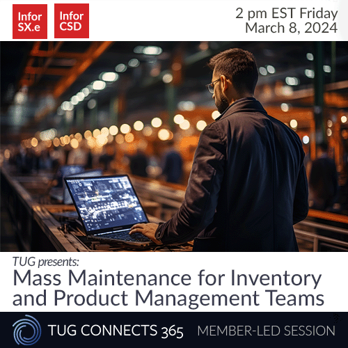 TUG presents: Mass Maintenance for Inventory and Product Management Teams