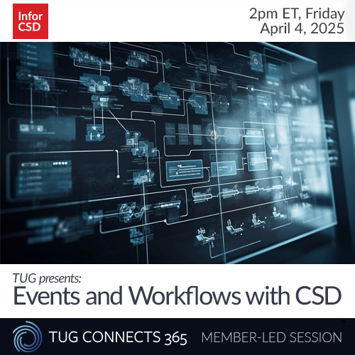 TUG Presents: Events and Workflows with CSD