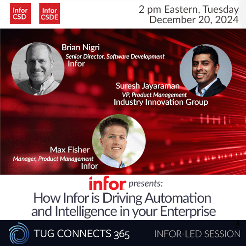 Infor Presents: How Infor is Driving Automation and Intelligence in Your Enterprise
