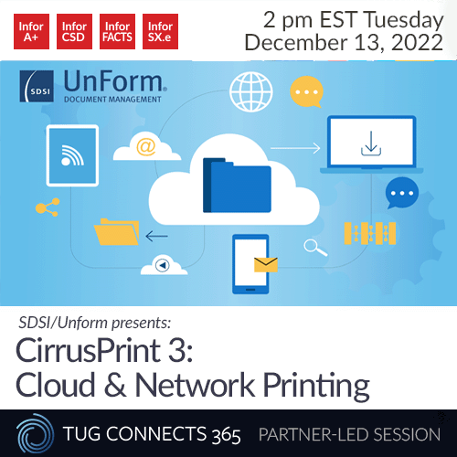 SDSI/UnForm Presents CirrusPrint 3: Cloud and Network Printing