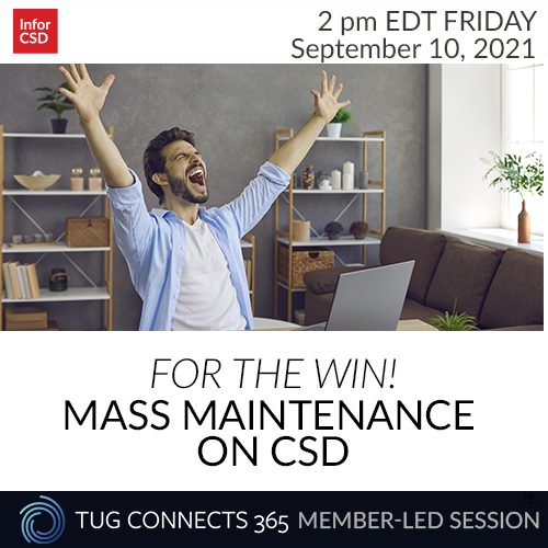 For the Win! Mass Maintenance on CSD