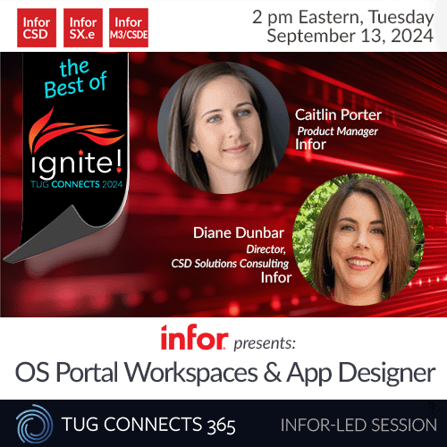 Infor presents: OS Portal Workspaces and App Designer