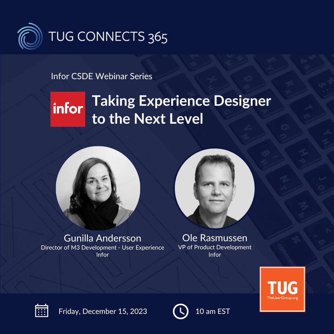Infor CSDE Series: Taking Experience Designer to the Next Level