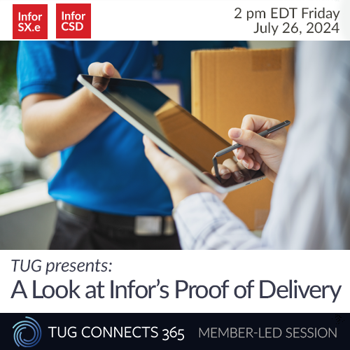 TUG presents: A Look at Infor's Proof of Delivery