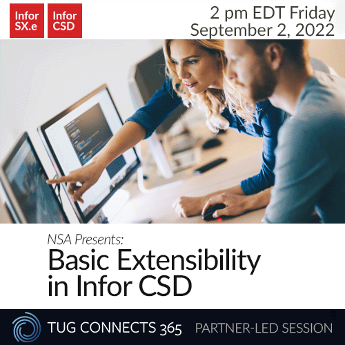 Basic Extensibility in Infor CSD