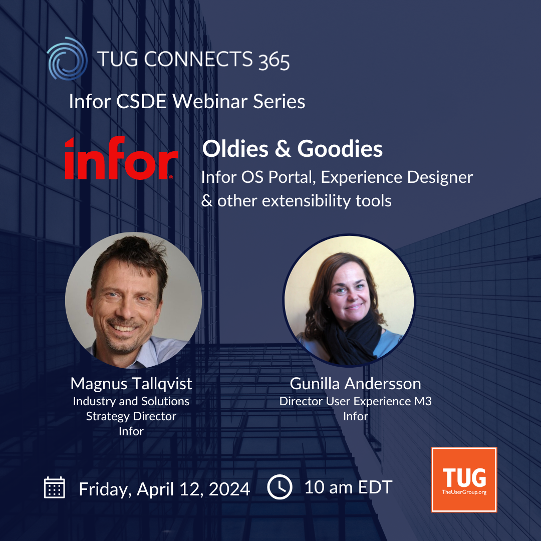 Infor CSDE: Oldies & Goodies