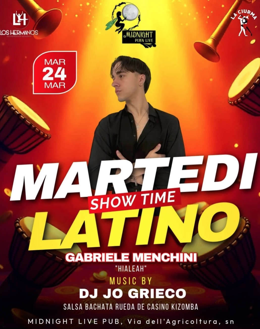MARTEDI' LATINO – LATIN NIGHT