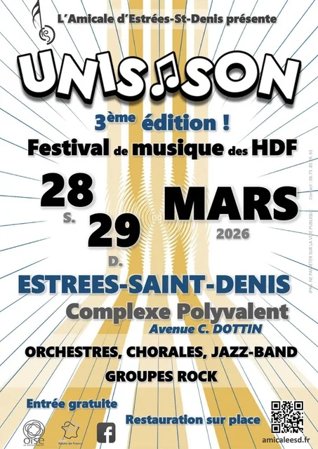 Festival Unisson : la fête de la musique locale revient à Estrées-Saint-Denis les 28 et 29 mars