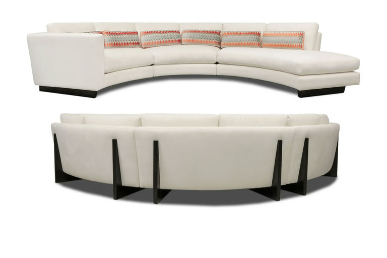 Media Luna Custom Curved Sectional
