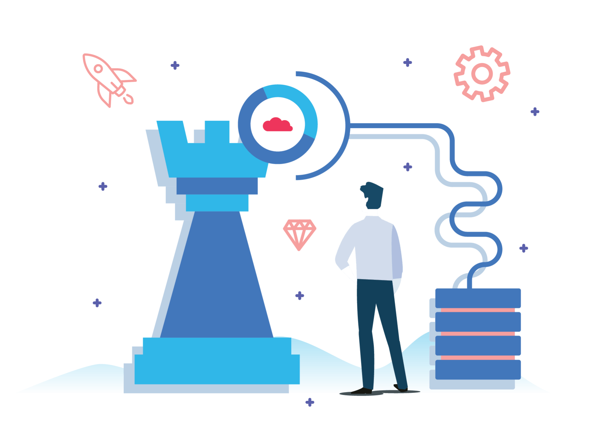 We opted for a fluid, graphically-centered vibe for this network security company that delivers incredible results.