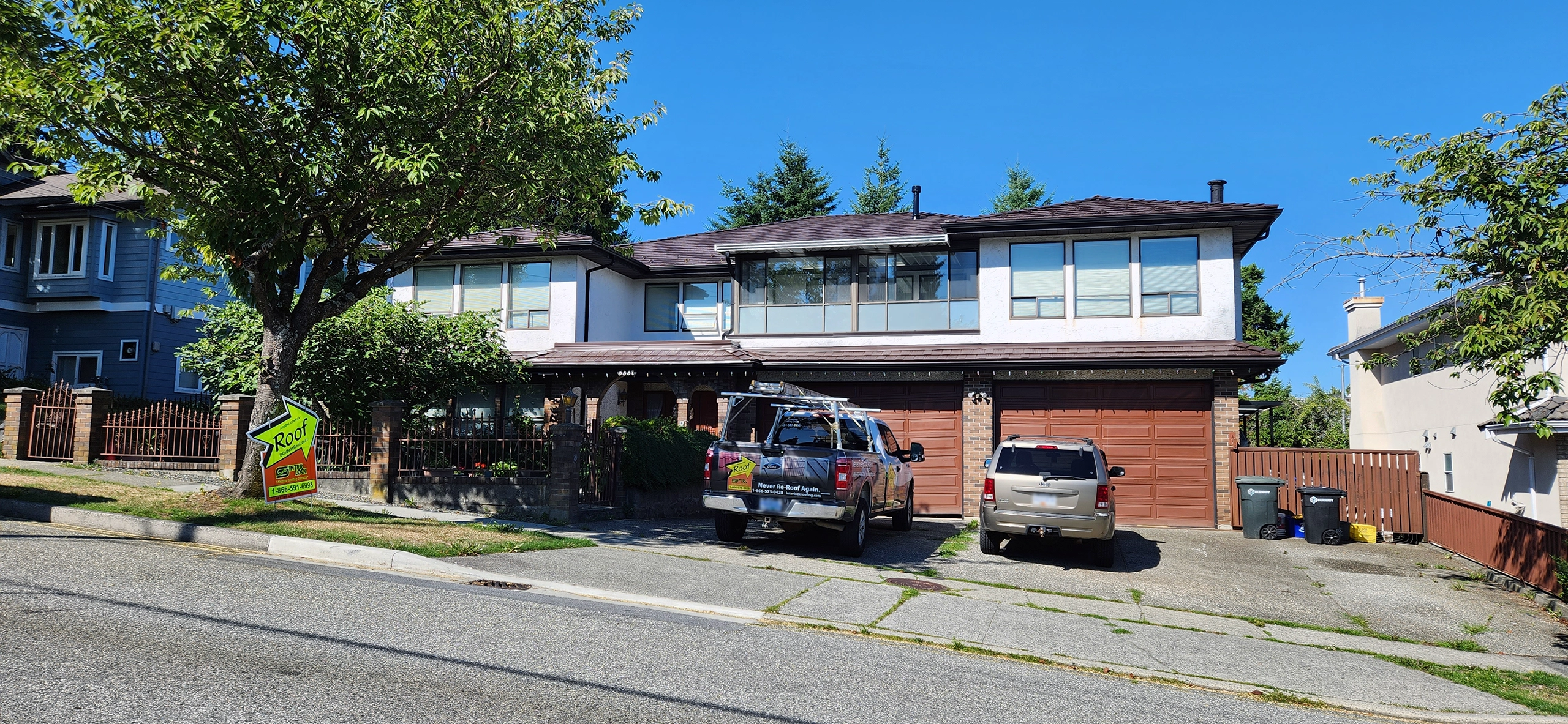 Interlock® Aluminum Shake Metal Roofing in Colonial Brown – Burnaby, BC