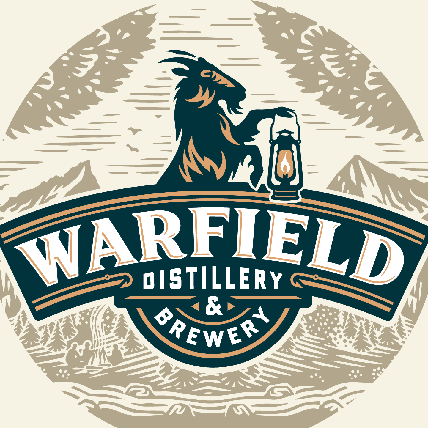 Warfield Distillery and Brewery logo