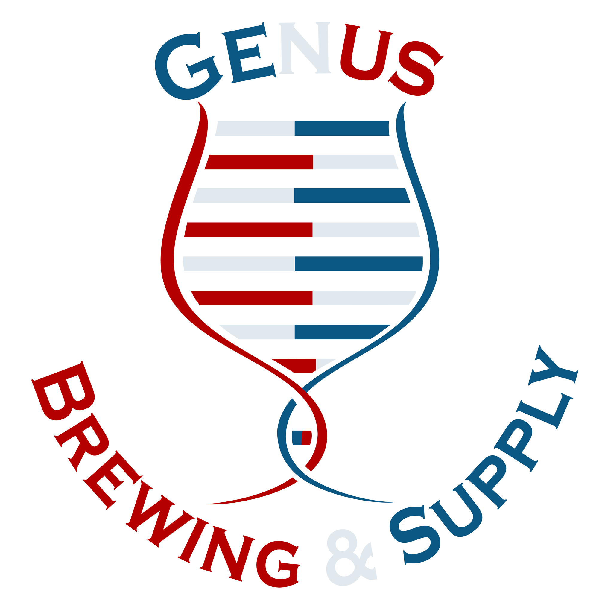 Genus Brewing Nu Home Brew and Bottles logo