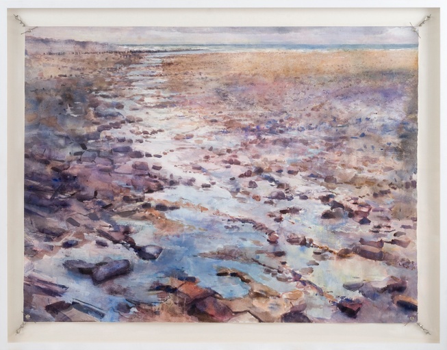 Retreating Tide - Lynmouth Bay (Framed)