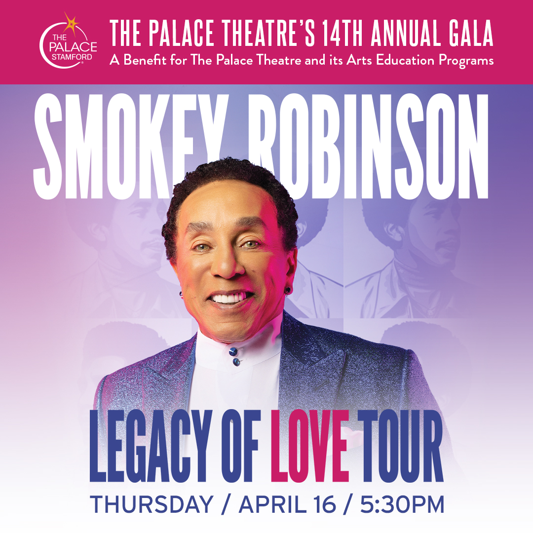 Smokey Robinson Legacy of Love Tour coming to The Palace Theatre Stamford April 16