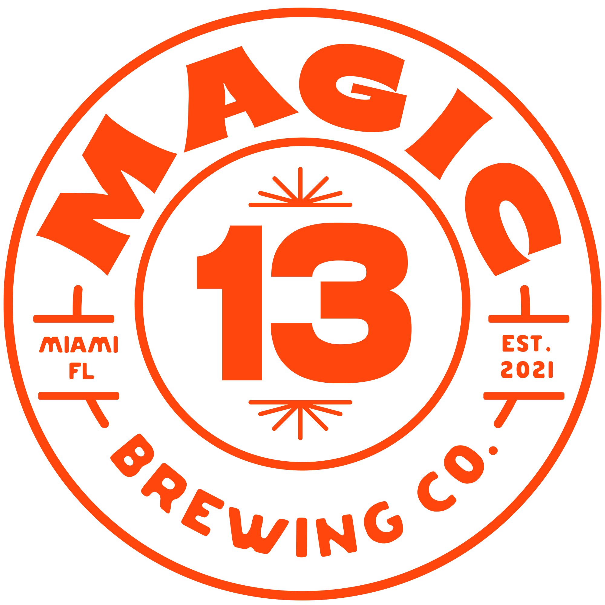Magic 13 Brewing Co logo