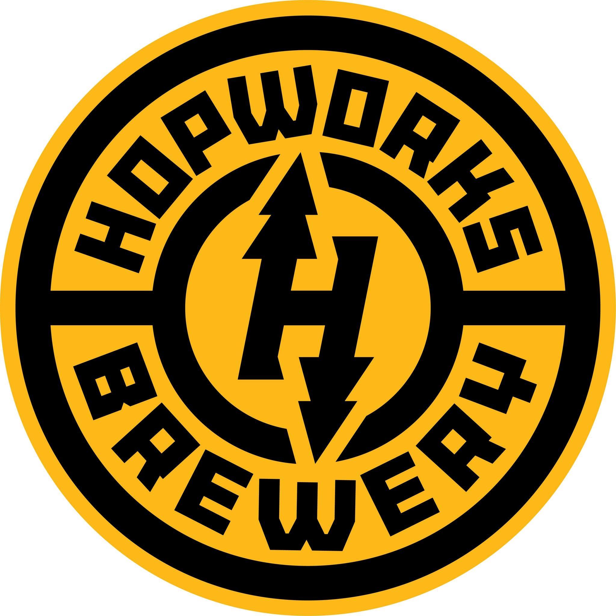 Hopworks Urban Brewery logo