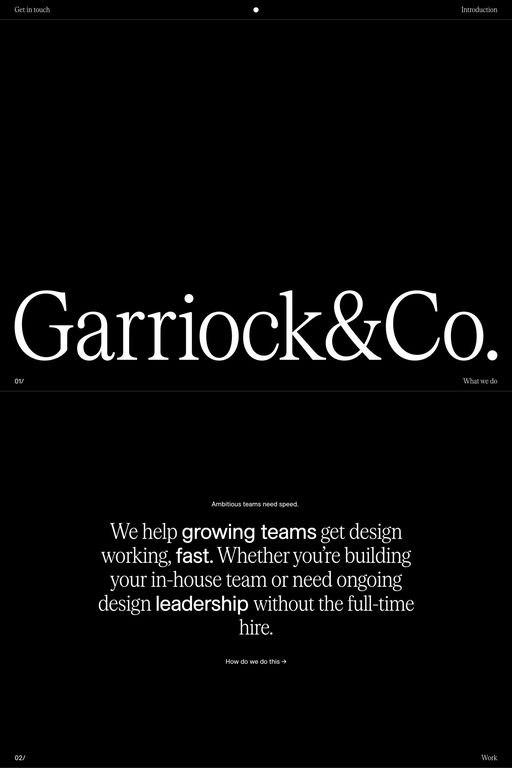 Garriock & Co. website screenshot