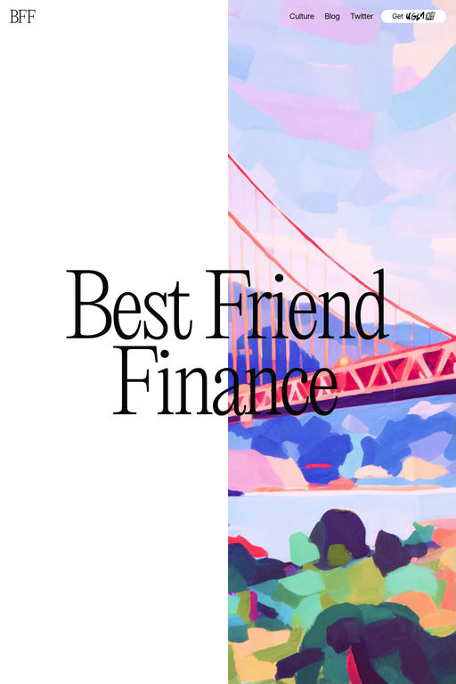 Best Friend Finance website screenshot