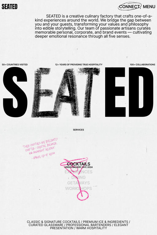 SEATED website screenshot