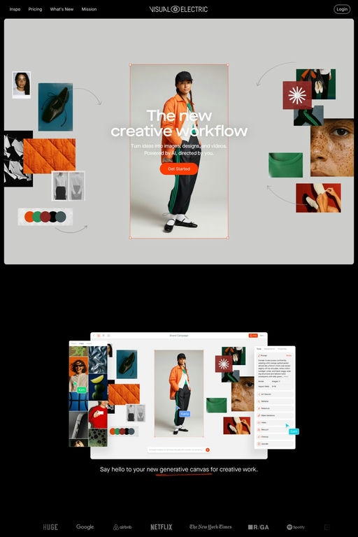 Visual Electric website screenshot