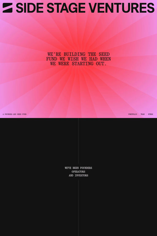 Sidestage website screenshot