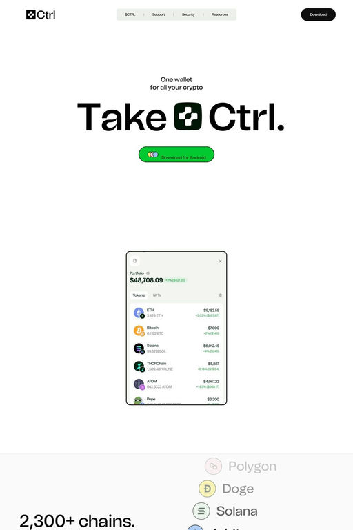 Ctrl website screenshot