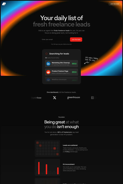 Orbi website screenshot