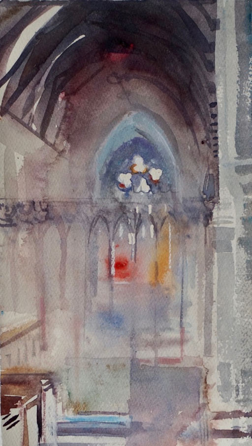 Hidden window, 16th century church, Stanton, Cornwall