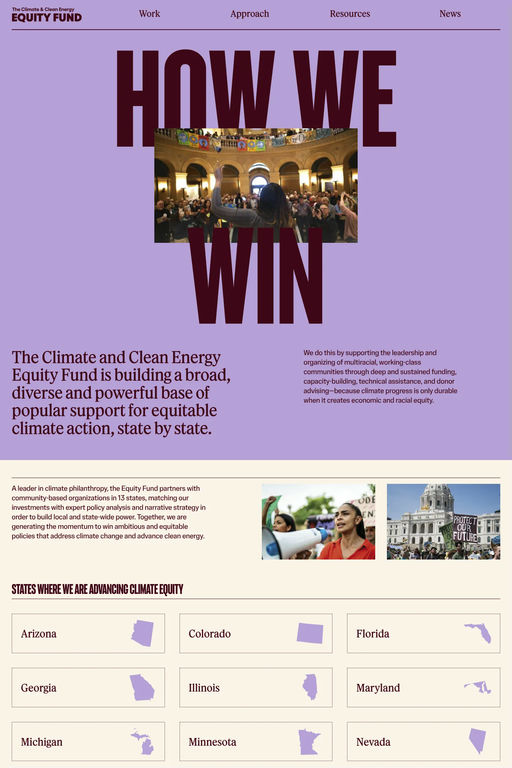 The Equity Fund website screenshot