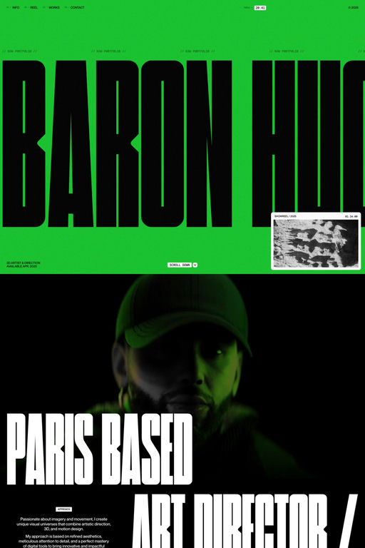 Hugo Baron website screenshot