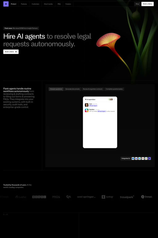 Flank website screenshot