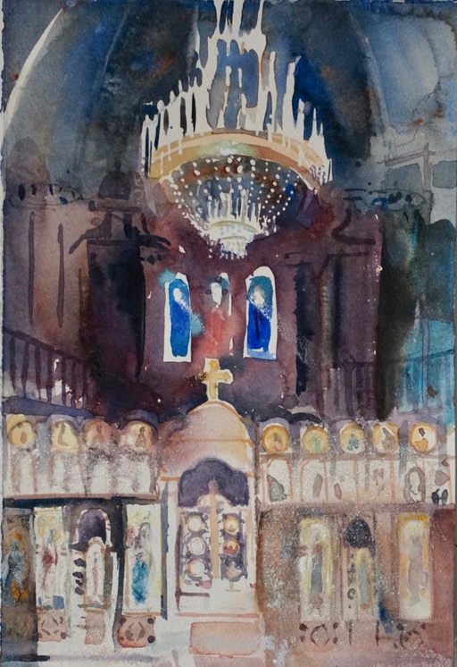 Chandelier, Catholic Church in central London.