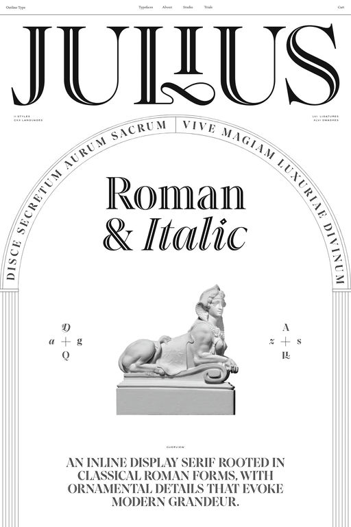 Julius website screenshot