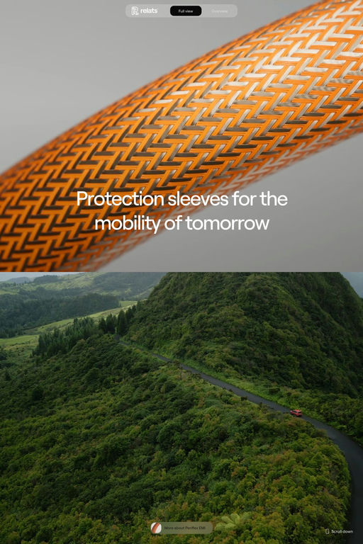 Relats website screenshot