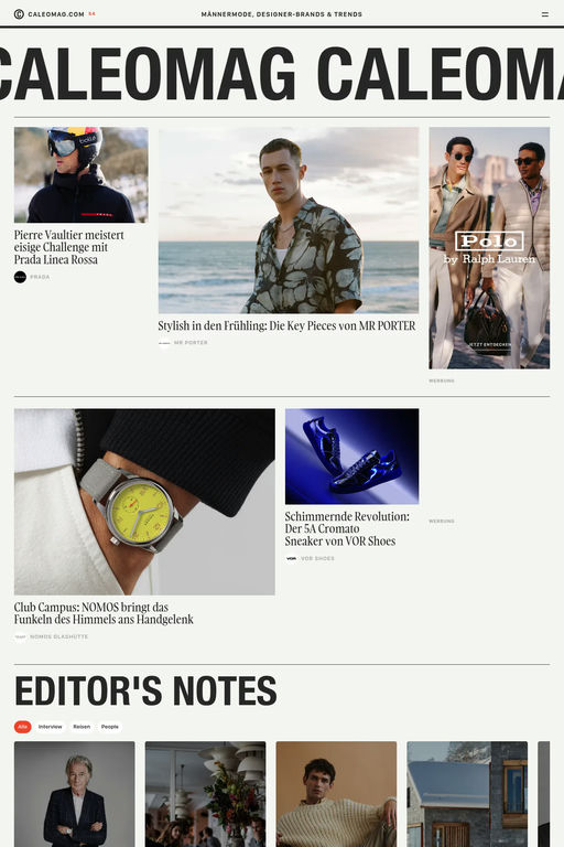 Caleomag website screenshot