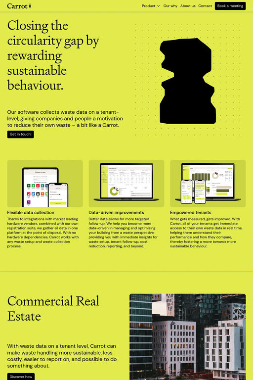 Carrot website screenshot