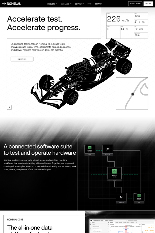 Nominal website screenshot