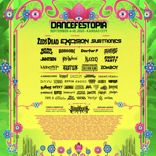 Dancefestopia  flyer