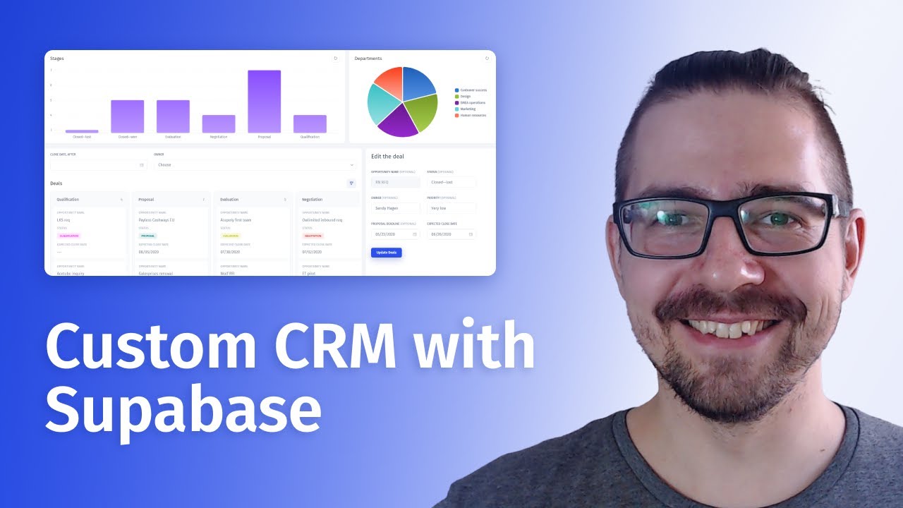 Build an Admin Panel, CRM, or any Front-end for your Supabase in 10 minutes